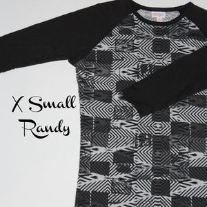 NWT XSmall LuLaRoe Randy Shirt